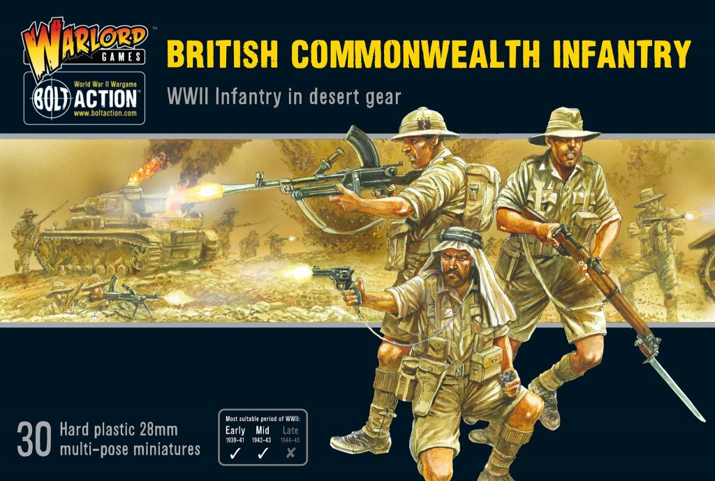 Warlord Bolt Action Wwii British 8th Army Commonwealth In Western