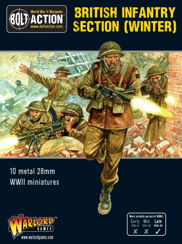 Warlord Games - Bolt Action WWII Wargame - British Infantry Section (Winter)