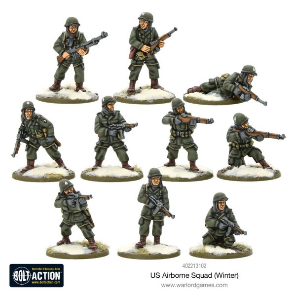 Warlord Games - Bolt Action WWII Wargame - US Airborne Squad (Winter) - Image 2