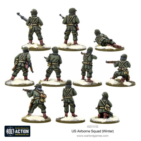 Warlord Games - Bolt Action WWII Wargame - US Airborne Squad (Winter) - Image 3