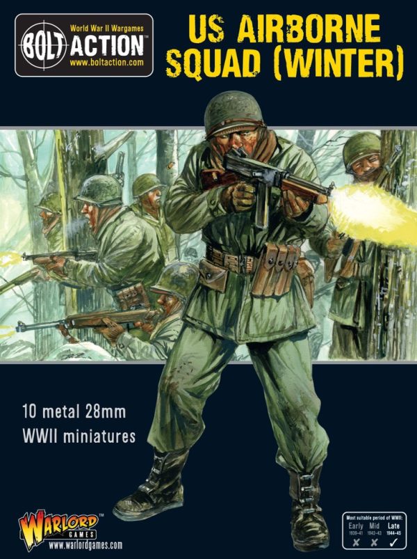 Warlord Games - Bolt Action WWII Wargame - US Airborne Squad (Winter)