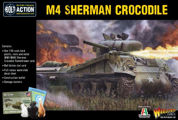 Warlord Games - Bolt Action World War II Wargames - US M4 Sherman Crocodile Tank