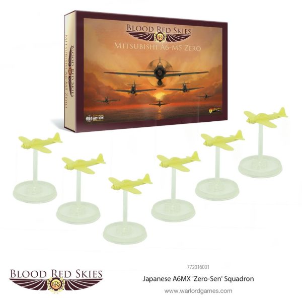 Warlord Games - Blood Red Skies - Mitsubishi A6-M5 Zero - 6 Plane Squadron - Image 3