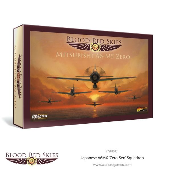 Warlord Games - Blood Red Skies - Mitsubishi A6-M5 Zero - 6 Plane Squadron