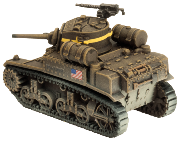 Battlefront - Flames of War WWII - US - M3 Stuart Tank Platoon (UBX56) - Image 4
