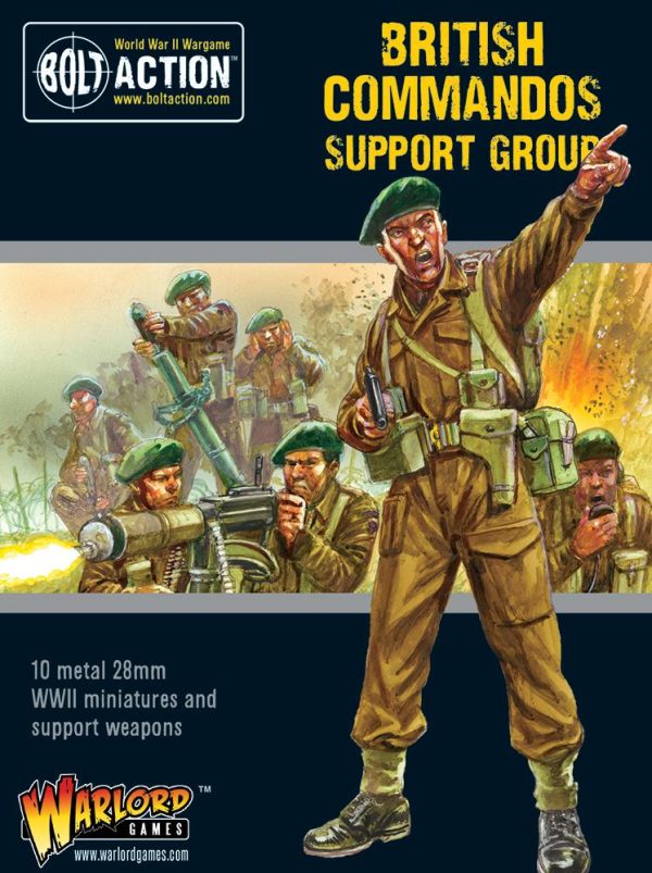 Warlord Games - Bolt Action WWII Wargame - British Commandos Support Group