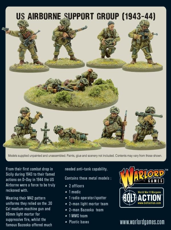 Warlord Games - Bolt Action WWII Wargame - US Airborne Support Group (1943-1944) - Image 2