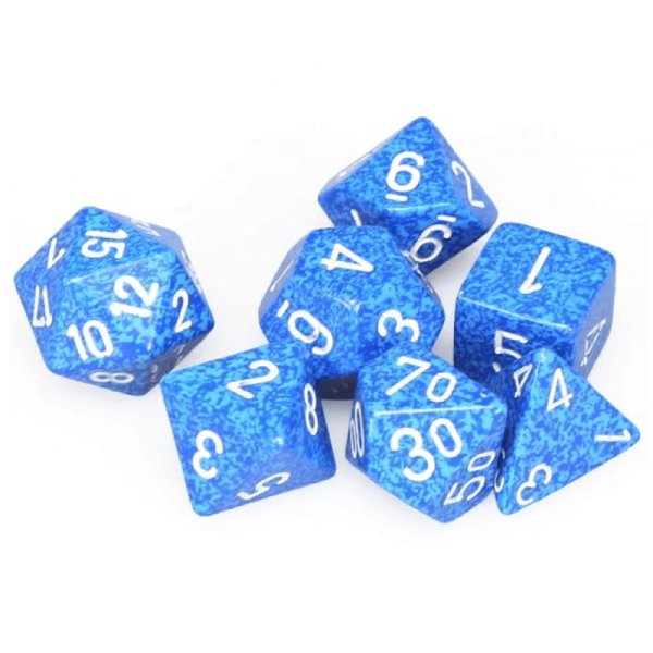 Chessex - 7 Polyhedral Dice Set - Speckled Water