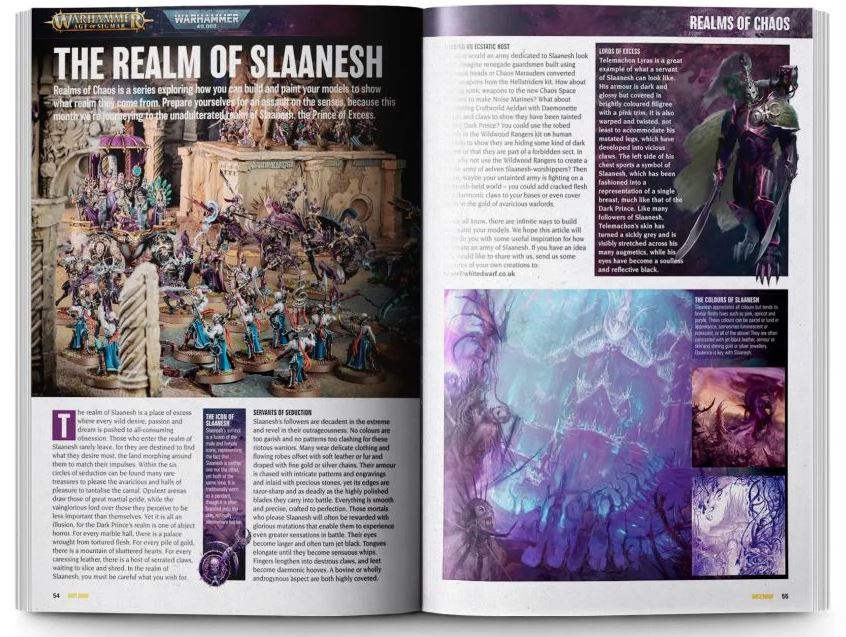 Warhammer White Dwarf Magazine Issue 461 Sigmar Flashpoint Charnel Slaanesh NEW 