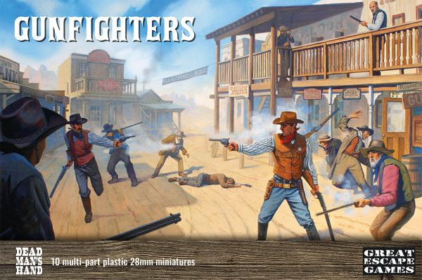 Great Escape Games - Dead Man's Hand - Gunfighters - 10 Multi-Part Plastic 28mm Miniatures