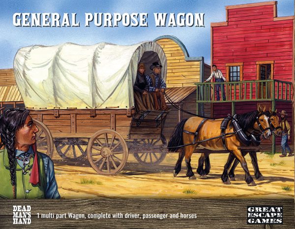 Great Escape Games - Dead Man's Hand - Plastic 28mm - General Purpose Covered Wagon