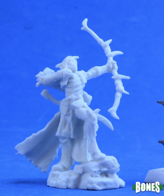 Reaper Miniatures - Bones Plastic - Dark Heaven - Arathanel, Elf Ranger - 77384