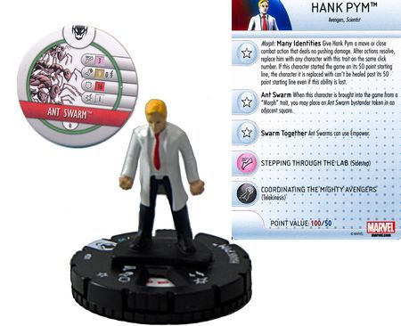 WizKids - Heroclix Singles - Marvel - Age Of Ultron - Hank Pym #201 Limited Edition (Miniature & Card)