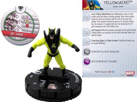 WizKids - Heroclix Singles - Marvel - Age Of Ultron - Yellow Jacket #204 Limited Edition (Miniature & Card)