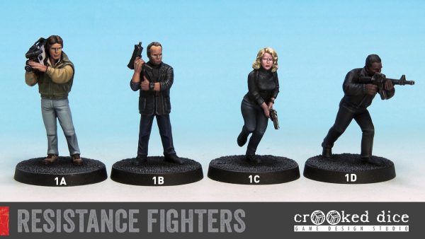Crooked Dice 7TV Cinematic Skirmish Game - Sci-Fi The 80's - Resistance Fighters