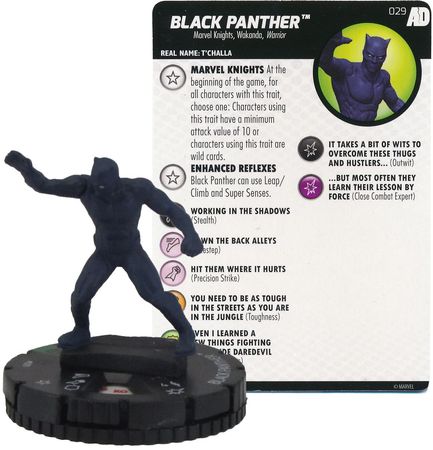 WizKids - Heroclix Singles - Marvel - Avengers/Defenders War - Black Panther #29 Uncommon (Miniature & Card)