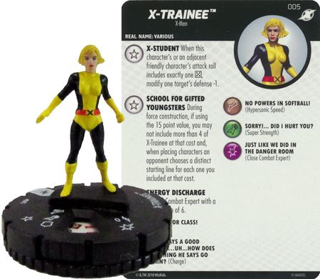 WizKids - Heroclix Singles - Marvel - Xavier's School - X-Trainee #5 Common (Miniature & Card)