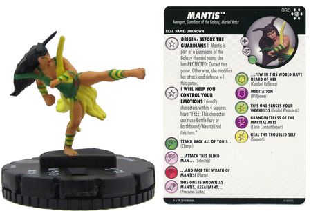 WizKids - Heroclix Singles - Marvel - Avengers Infinity - Mantis #30 Rare (Miniature & Card)
