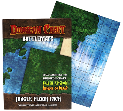 Dungeon Craft Battlemaps-Jungle floor pack