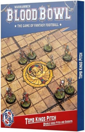 Games Workshop - Blood Bowl -  Tomb Kings Pitch: Double-sided Pitch and Dugouts