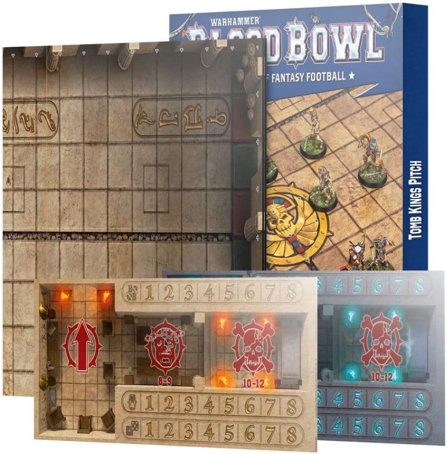 Games Workshop - Blood Bowl - Tomb Kings Pitch: Double-sided Pitch and Dugouts - Image 2