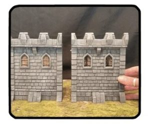 Pit Productions - Medieval Castle Walls Pack Set B - 3d Printed Modular Castle Expansion