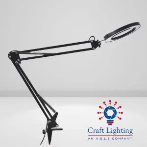 Craft Lighting - Sensor - Desk Dioptre with Head Controls (G-Clamp Style)