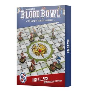 Games Workshop - Blood Bowl - High Elf Pitch: Double-sided Pitch and Dugouts