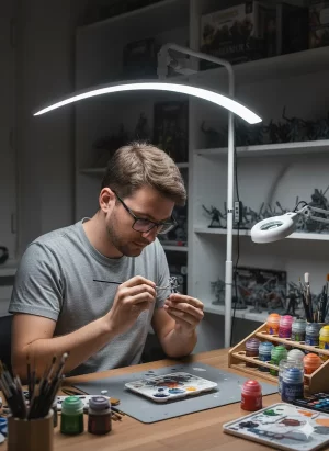 Craft Lighting - Atlas Floor Standing Crescent