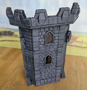 Pit Productions - Medieval Mid-Wall Tower - 3d Printed Modular Castle Expansion