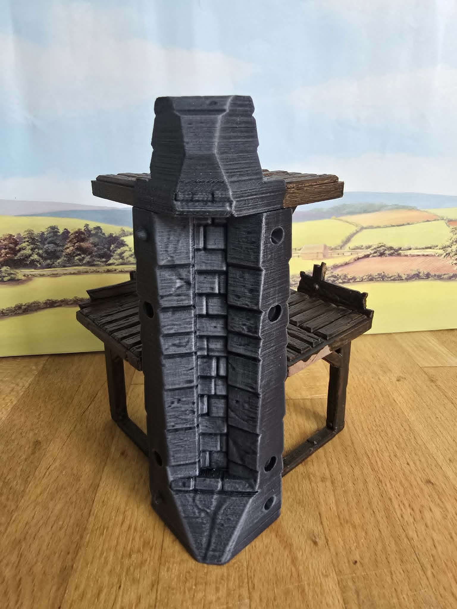 Pit Productions - Medieval Citadel - Castle Open Corner Walls Pack B - 3d Printed Modular Castle Expansion