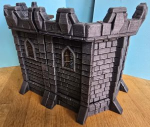 Pit Productions - Medieval Castle Corner Walls Pack A - 3d Printed Modular Castle Expansion