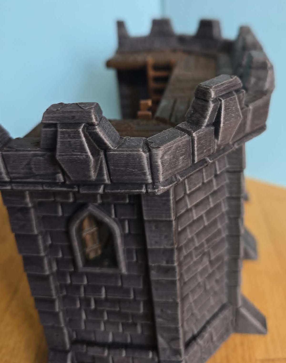 Pit Productions - Medieval Citadel - Castle Closed Corner Walls Pack A - 3d Printed Modular Castle Expansion - Image 5