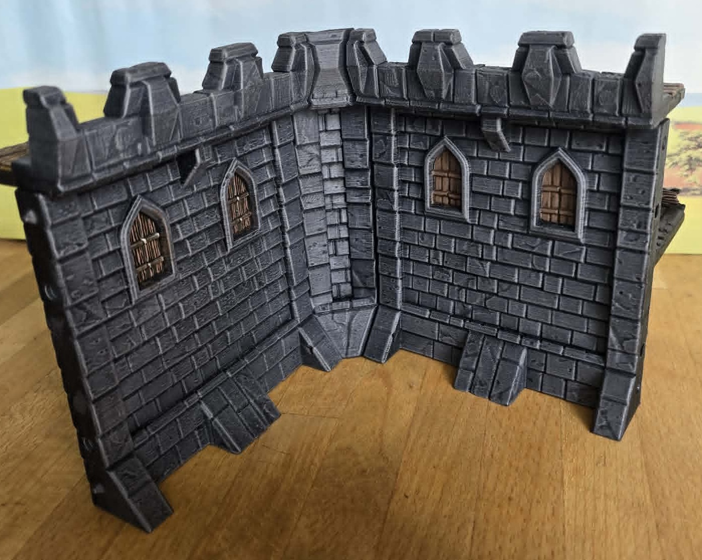 Pit Productions - Medieval Citadel - Castle Open Corner Walls Pack B - 3d Printed Modular Castle Expansion - Image 8