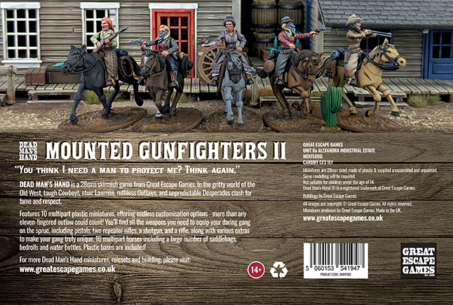 Great Escape Games - Dead Man's Hand - Mounted Gunfighters II: The Ladies - Plastic Boxed Set - Image 2
