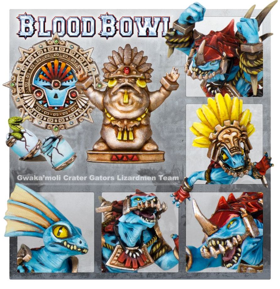 Games Workshop - Blood Bowl - Lizardmen Blood Bowl Team – Gwaka'moli Crater Gators - Image 3