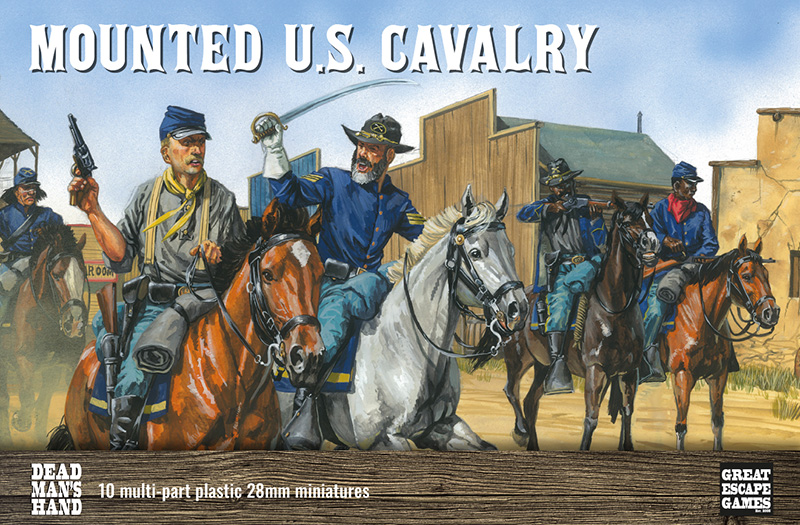 Great Escape Games - Dead Man's Hand - Redux - Mounted US Cavalry/Buffalo Soldiers Plastic Box Set