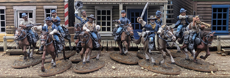 Great Escape Games - Dead Man's Hand - Redux - Mounted US Cavalry/Buffalo Soldiers Plastic Box Set - Image 2